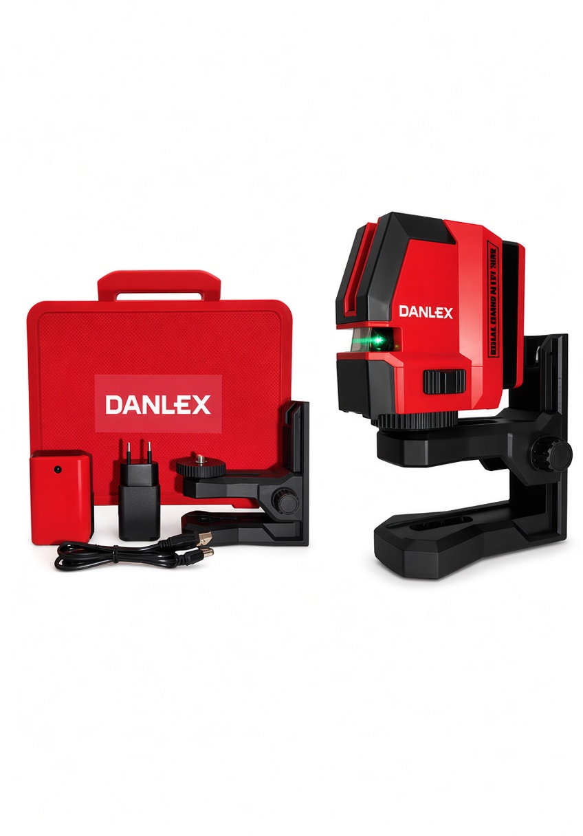 تراز لیزری 120 درجه  مدل DX-V 220 دو خط سبزرنك