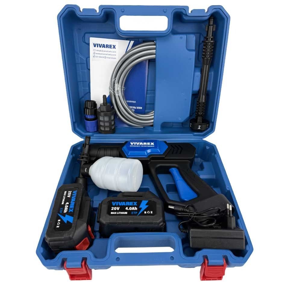 کارواش ذغالی ویوارکس 2 باطری مدل VR2425V2-PW