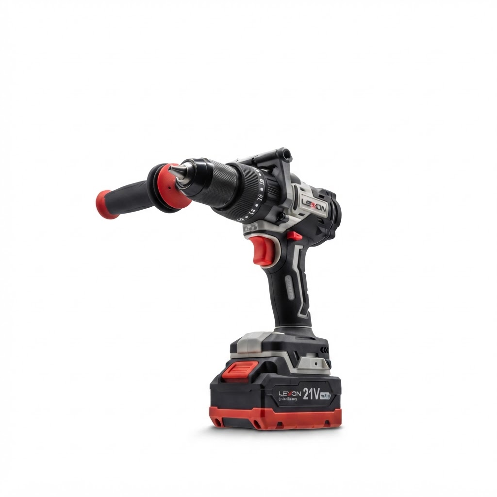دریل شارژِی چکشی براشلس 21 ولت LEXON مدل LE-5809T